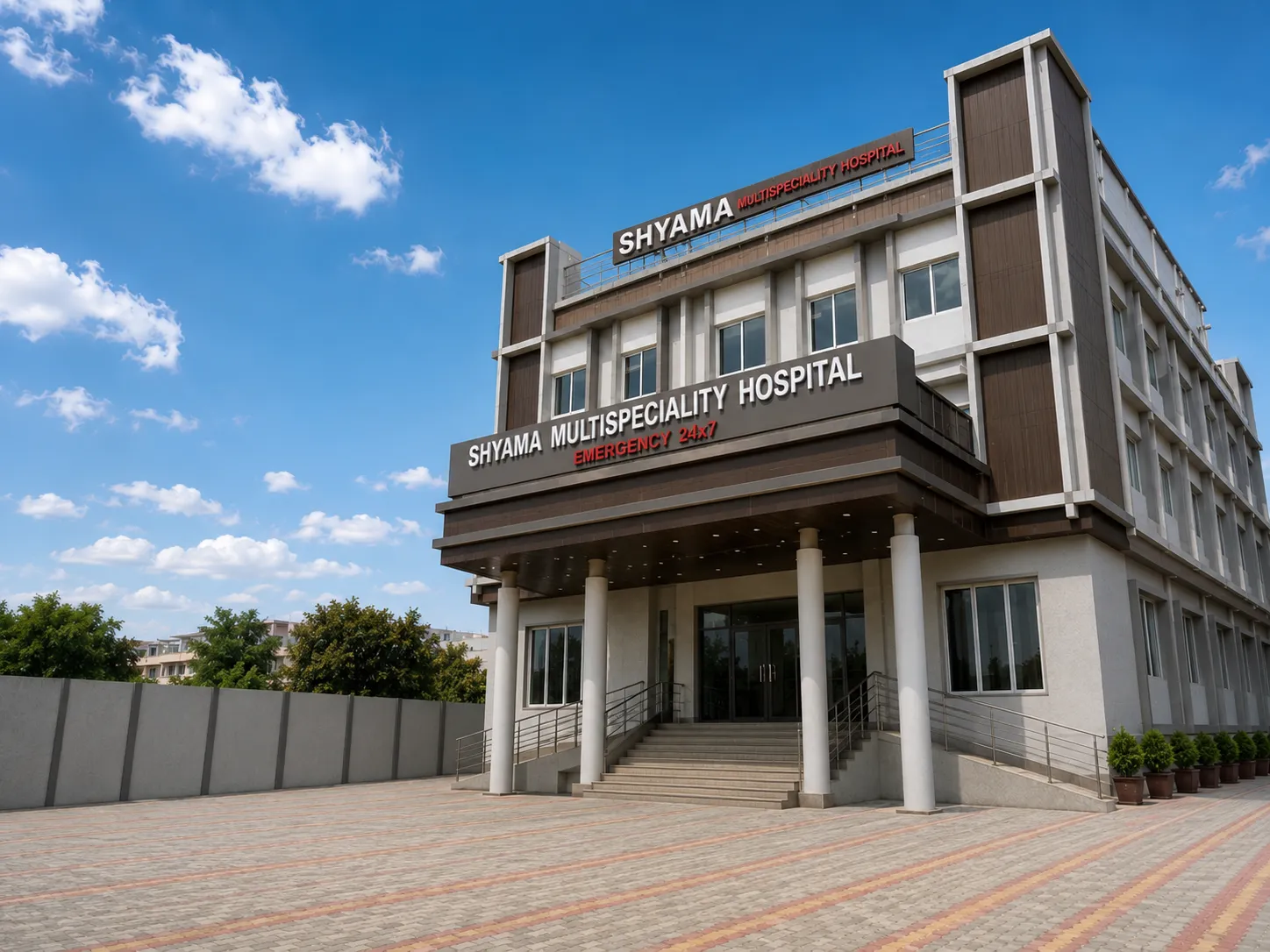 Modern hospital